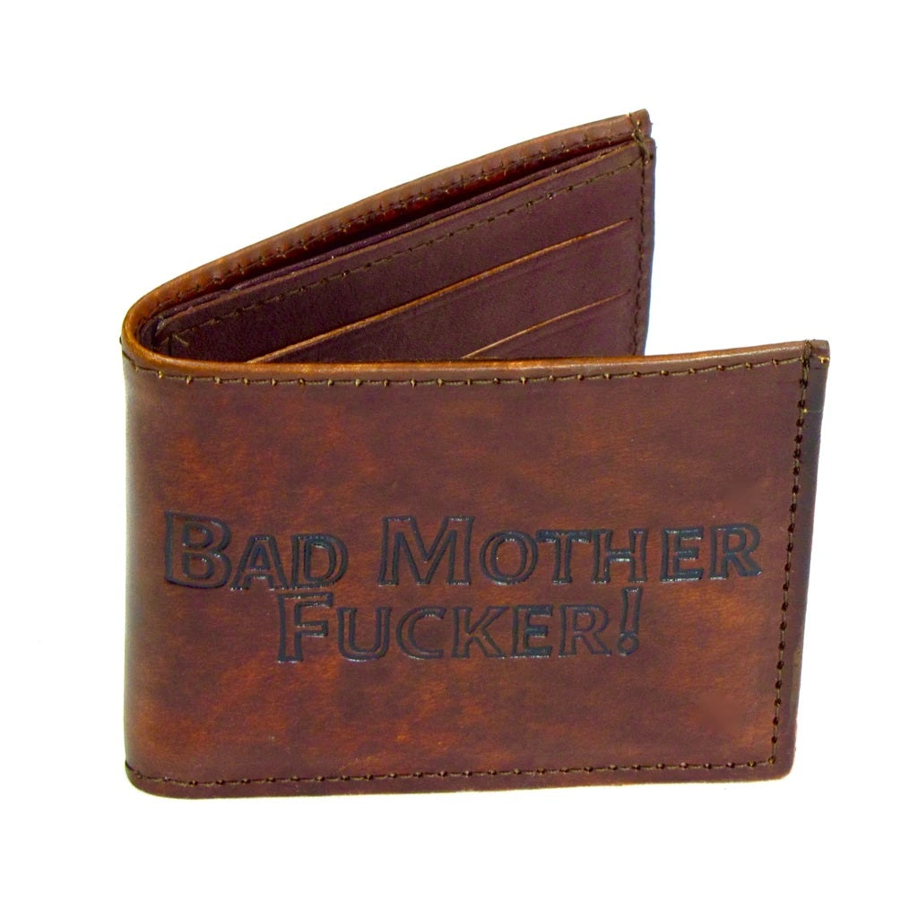 Antique Finish Slim Billfold- Bad Mother Fucker! – Uptown 2000