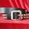 Ape Leather 2 Row Pyramid Studded Leather Belt