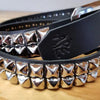 Ape Leather 2 Row Pyramid Studded Leather Belt