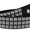 Ape Leather 3 Row Pyramid Studded Leather Belt