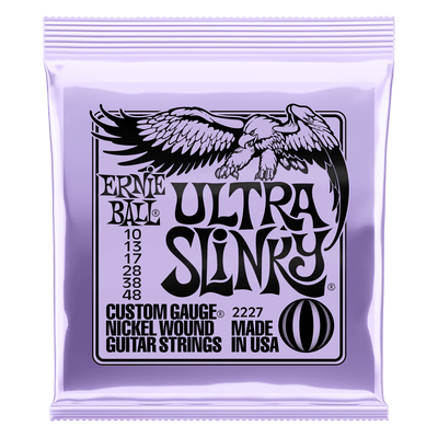 Ernie Ball Ultra Slinky Nickel Wound Electric Guitar Strings 10-48 Gauge