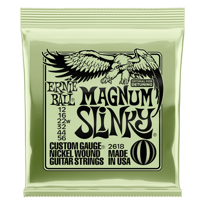 Ernie Ball Magnum Slinky Nickel Wound Electric Guitar Strings 12-56 Gauge