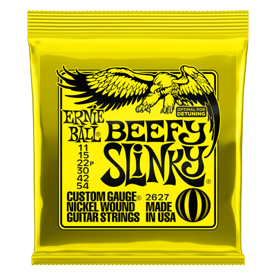 Ernie Ball Beefy Slinky Nickel Wound Electric Guitar Strings 11-54 Gauge