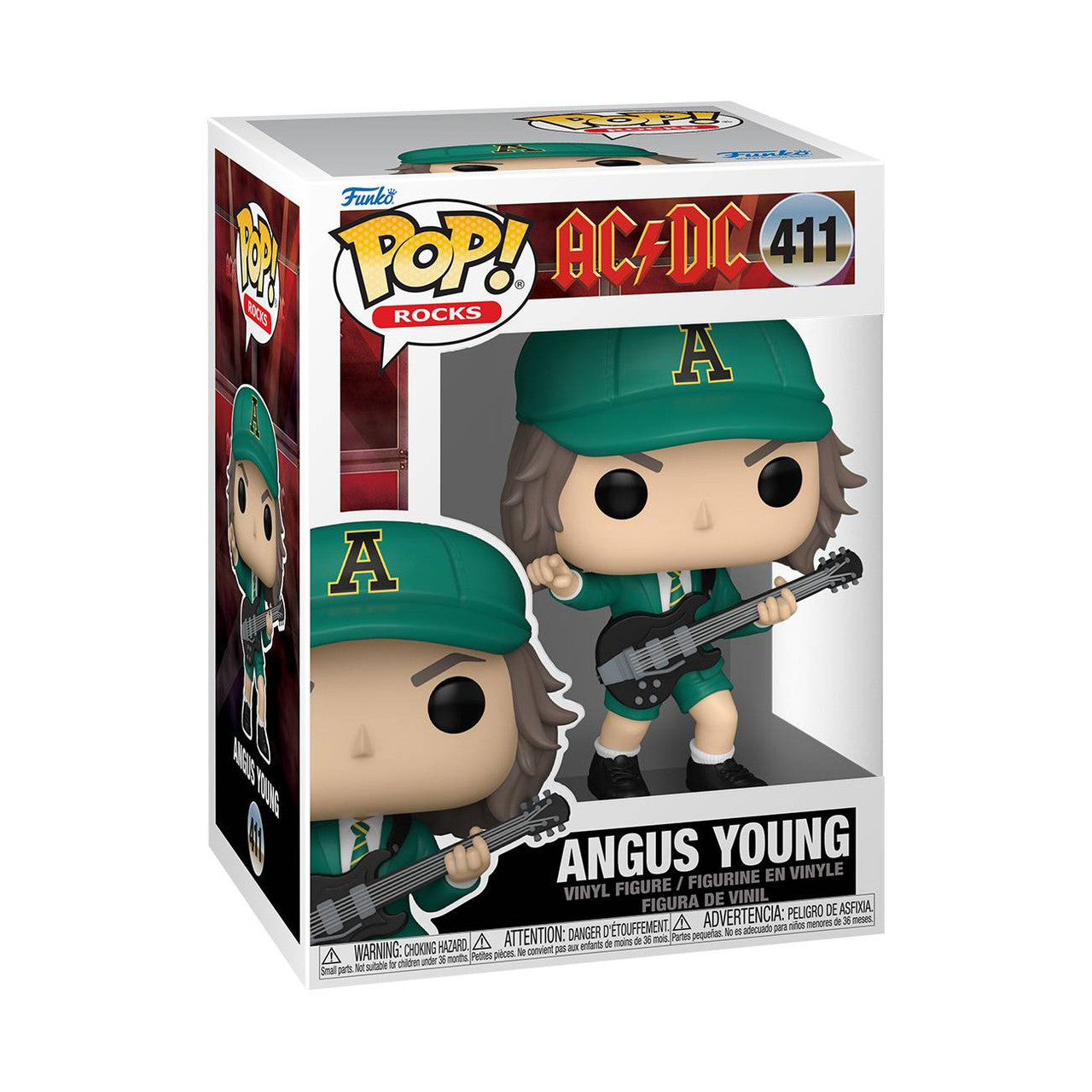 Funko AC/DC POP! Rocks Angus Young Vinyl Figure #411 [Green]
