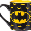 Silver Buffalo DC Comics Batman Logo with Bat Pattern Ceramic Coffee Mug, 14 Ounces