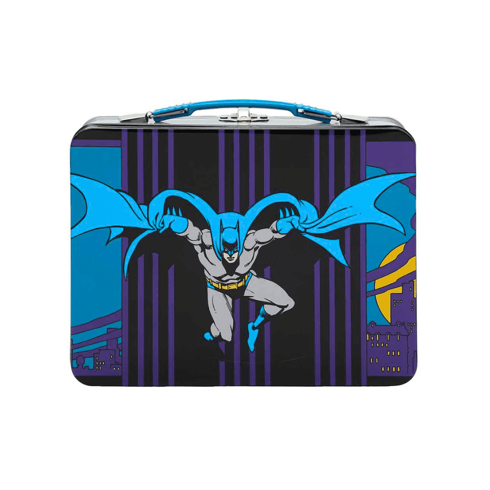 Batman Gotham City Nighttime Skyscrapers Gray Tin Tote