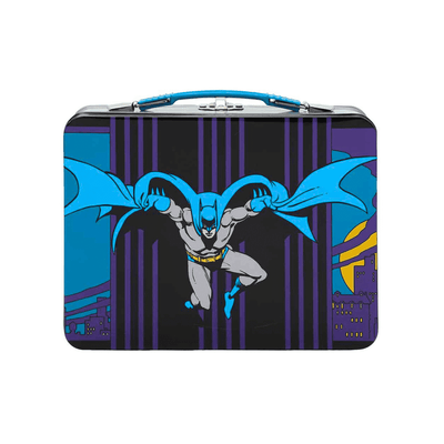 Batman Gotham City Nighttime Skyscrapers Gray Tin Tote