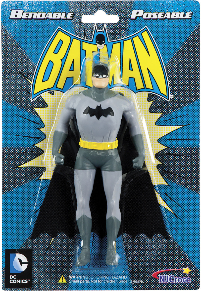 NJ Croce DC Comics Batman Action Figure Bendable Poseable