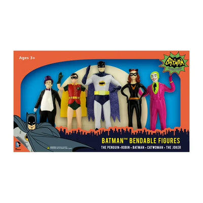 NJ Croce 1966 Batman TV Series Bendable Figure Set