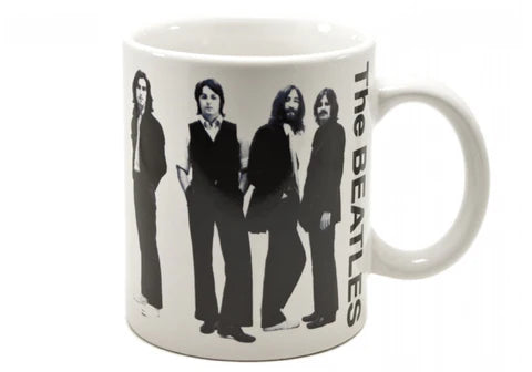 The Beatles Black and White Standing Coffee Mug