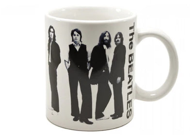 The Beatles Black and White Standing Coffee Mug