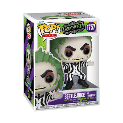 Beetlejuice Funko Pop! Plus Beetlejuice on Tombstone