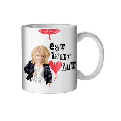 Bride of Chucky Tiffany Eat Your Heart Out Coffee Mug 20 oz. - Chucky