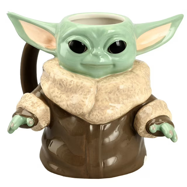 Star Wars The Mandalorian The Child Baby Yoda Grogu 20 oz. Sculpted Ceramic Mug