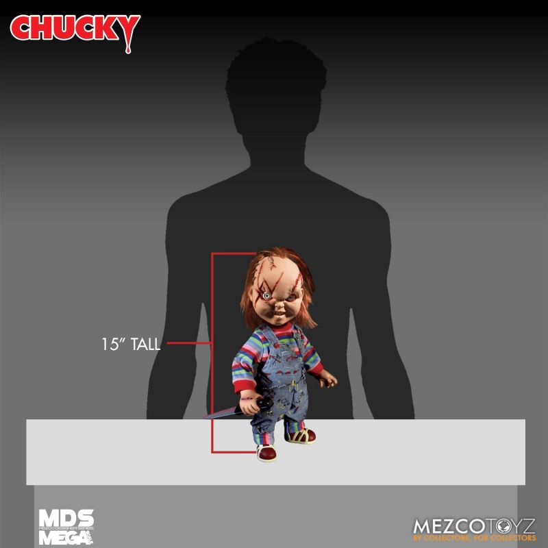 Mezco MDS Mega Scale Bride of Chucky: Talking Scarred Chucky