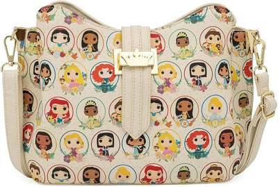 Loungefly Pop Disney Princess Circles, Crossbody Bag Purse Womens Handbag