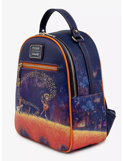 Loungefly Disney Pixar Coco Marigold Bridge Mini Backpack