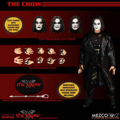 Mezco One:12 Collective The Crow Action Figure