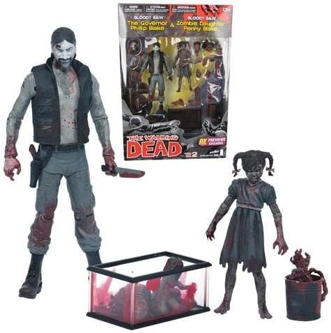 McFarlane Toys Bloody Band W Version The Walking Dead Governor with Penny Action Figure, 2-Pack