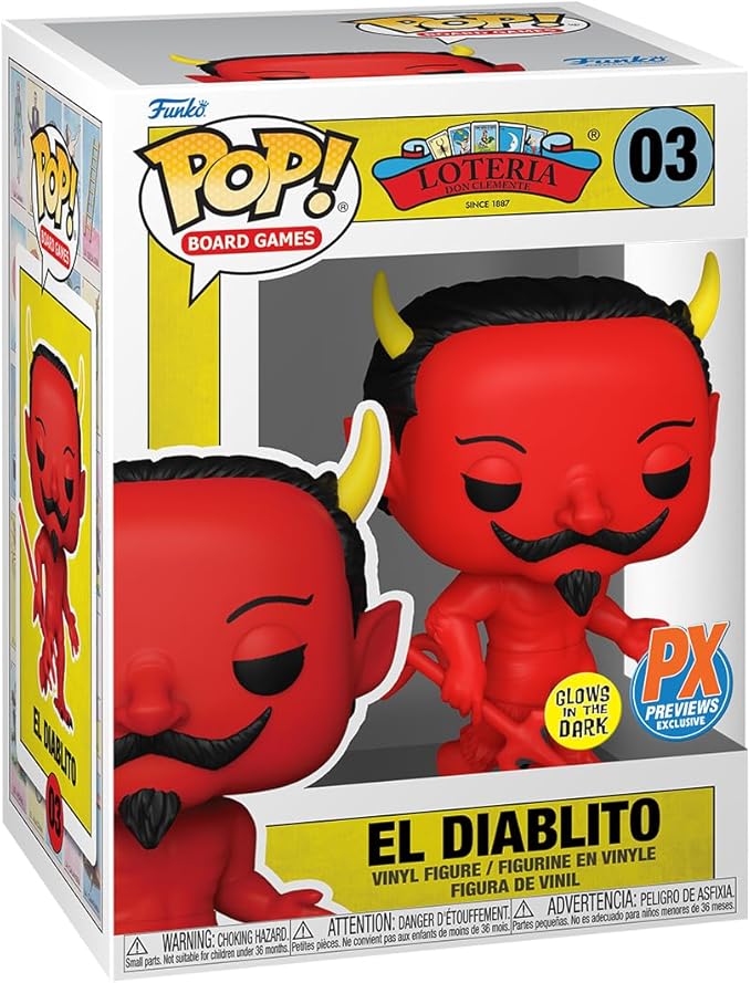 Pop! Board Games: Loteria El Diablito (Glow-in-The-Dark) PX Vinyl Figure