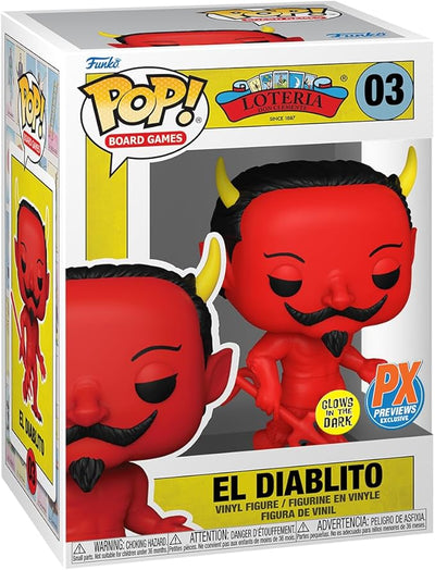 Pop! Board Games: Loteria El Diablito (Glow-in-The-Dark) PX Vinyl Figure