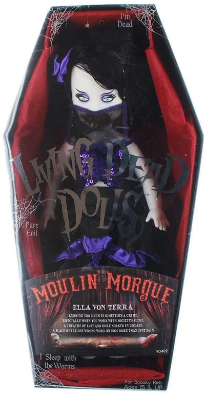 Living Dead Dolls Series 33 Moulin Morgue - Ella Von Terra 10 Inch Doll By Mezco Toyz