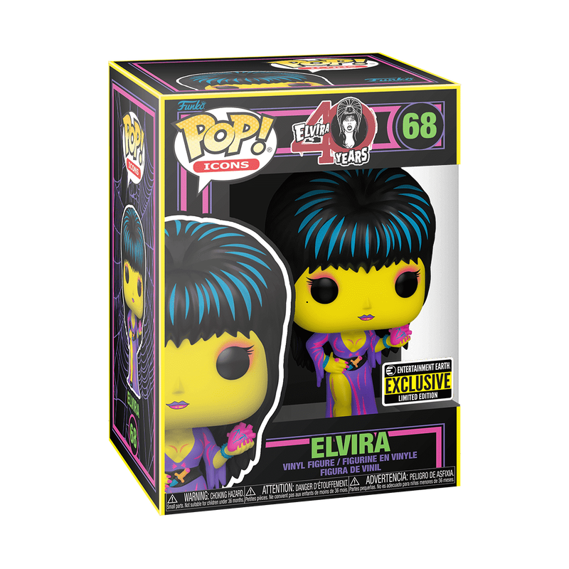 Elvira, Mistress of the Dark Pop! Elvira (Black Light) Entertainment Earth Exclusive