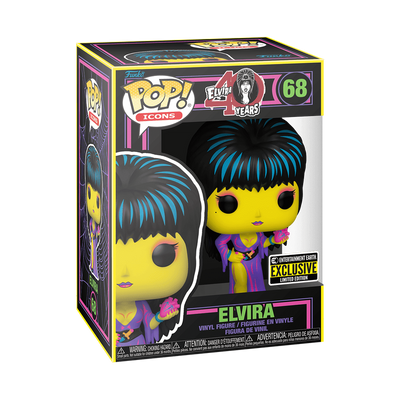 Elvira, Mistress of the Dark Pop! Elvira (Black Light) Entertainment Earth Exclusive