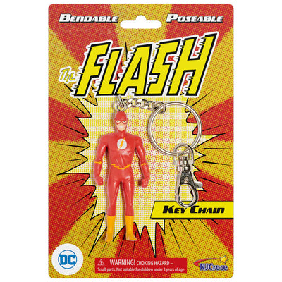 NJ Croce The Flash 3 inch Bendable Keychain Figure DC Comics