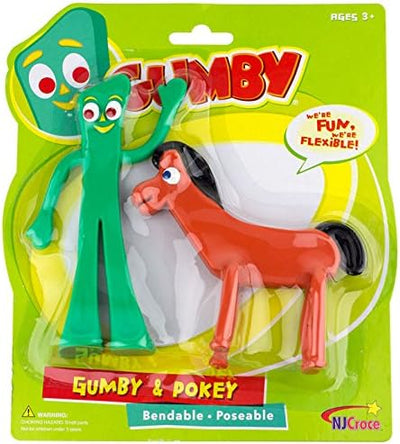 NJ Croce Gumby & Pokey Bendable Figure Pair