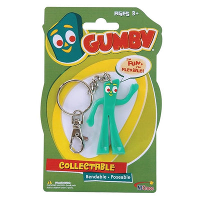 NJ Croce Bendable Gumby 2.5" Keychain