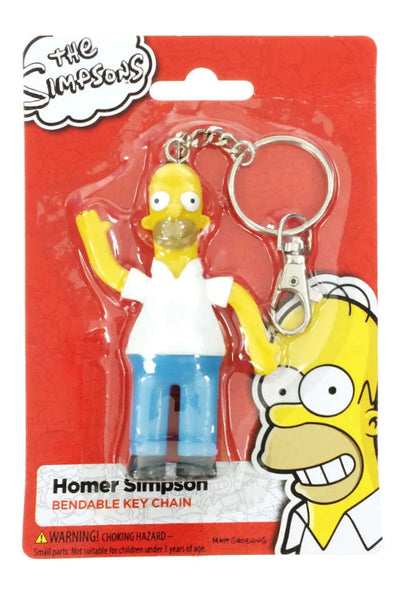 Homer Simpson Key Ring Bendable NJ Croce
