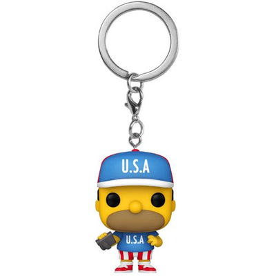 Simpsons USA Homer Funko Pocket Pop! Key Chain