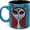 The Nightmare Before Christmas Jack and Sally Day of the Dead Ceramic Coffee Mug Holds 20 Ounces