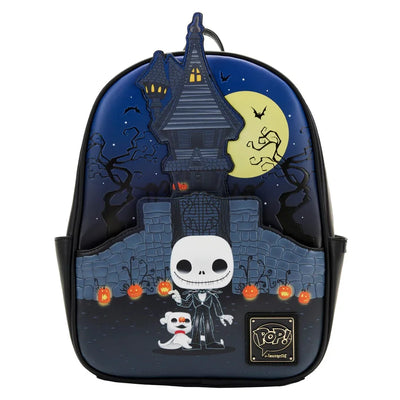 Loungefly Disney POP Nightmare Before Christmas Jack Skellington House Mini Backpack