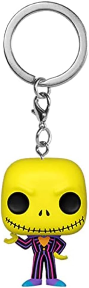 Funko Pop Keychain: The Nightmare Before Christmas - Jack Skellington - (Blacklight) - Disney