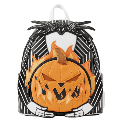 THE NIGHTMARE BEFORE CHRISTMAS - LIGHT-UP PUMPKIN KING LOUNGEFLY MINI BACKPACK
