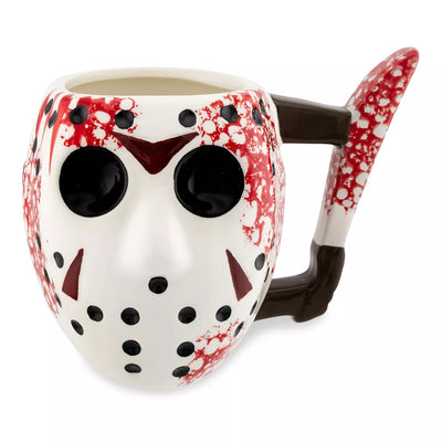 Silver Buffalo Friday the 13th Jason's Mask 3D Sculpted Ceramic Mug | Holds 20 Ounces