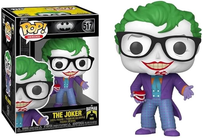 Funko Pop Joker with Glasses and Wind-Up Teeth 1989 Movie