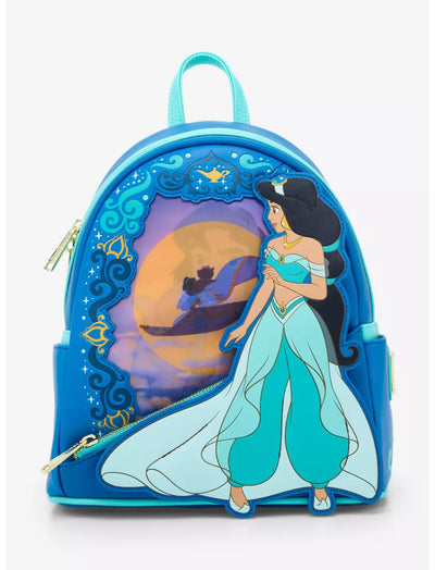 Loungefly Disney Aladdin Jasmine Lenticular Portrait Mini Backpack