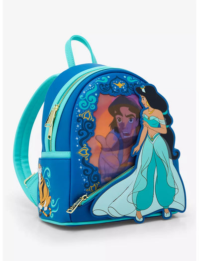 Loungefly Disney Aladdin Jasmine Lenticular Portrait Mini Backpack