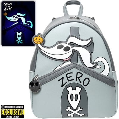 The Nightmare Before Christmas Zero Doghouse Glow-in-the-Dark Mini-Backpack - Entertainment Earth Exclusive