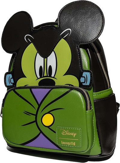 Loungefly Mickey Mouse Frankenstein Mickey Cosplay Mini-Backpack - Entertainment Earth Exclusive Green