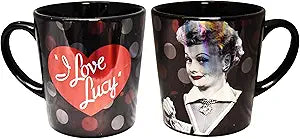 I Love Lucy Black and Red Metalic Mug Midsouth Products