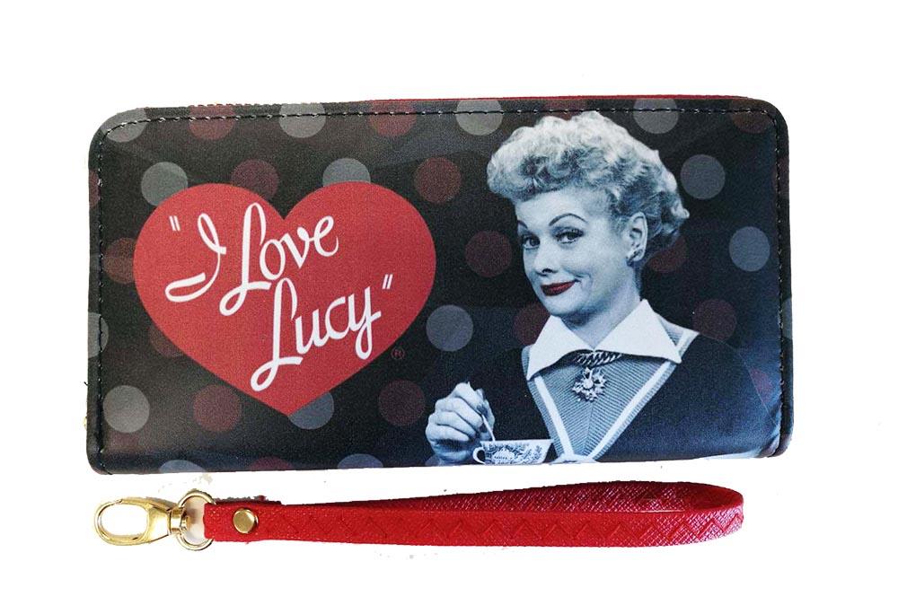 I Love Lucy: Black & Red Dots Wallet Mid South Products