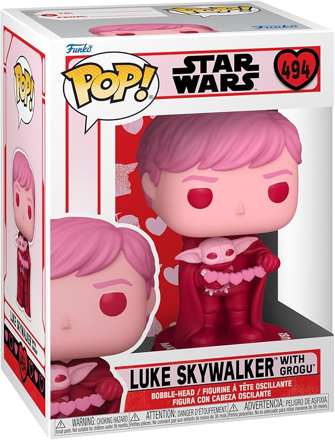 Funko Pop! Star Wars: Valentines - Luke Skywalker & Grogu