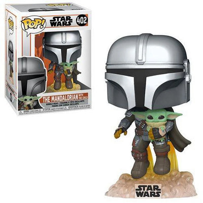 Funko Pop! The Mandalorian Flying with The Child