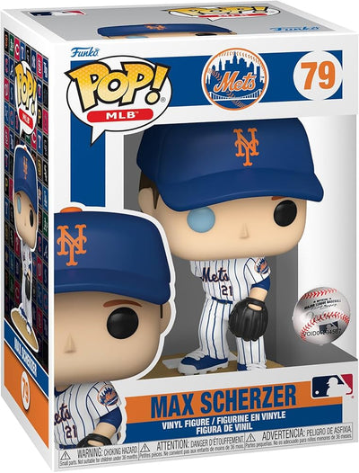 MLB Mets Max Scherzer (Home Jersey) Funko Pop! Vinyl Figure #79