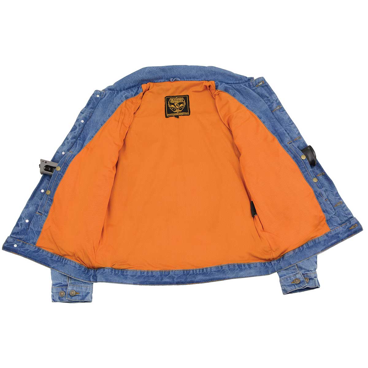 Milwaukee Leather MDM1015 Men's BlueClassic Denim Jean Jacket