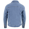 Milwaukee Leather MDM1015 Men's BlueClassic Denim Jean Jacket